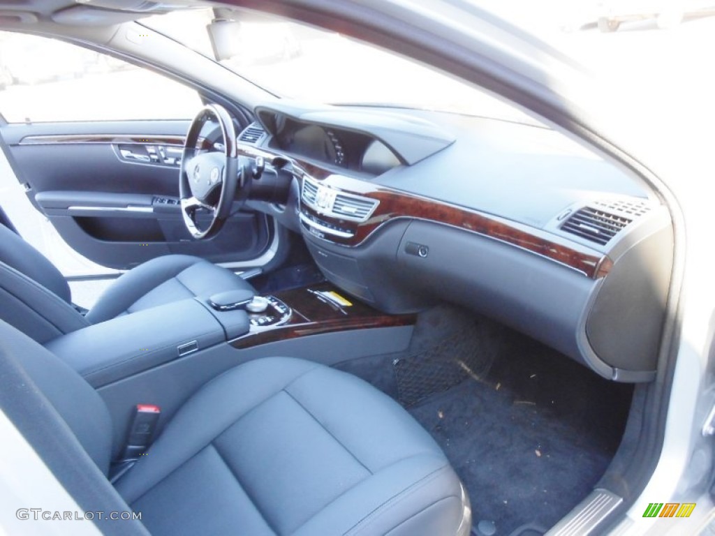 Black Interior 2013 Mercedes-Benz S 550 4Matic Sedan Photo #73684994