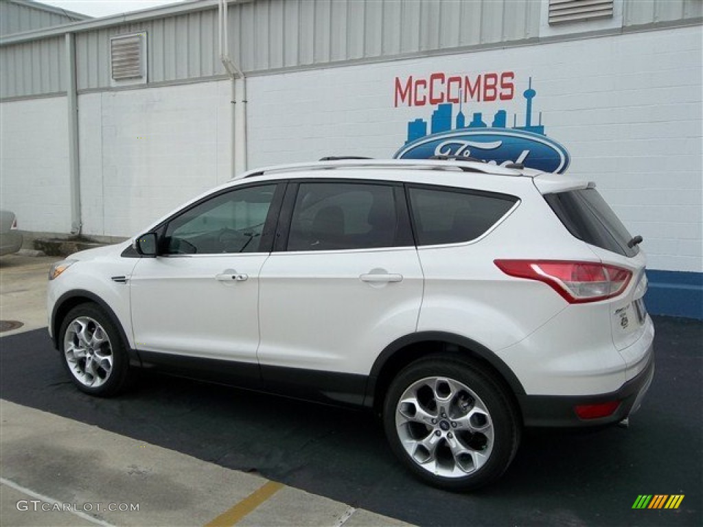 2013 Escape Titanium 2.0L EcoBoost - White Platinum Metallic Tri-Coat / Charcoal Black photo #3