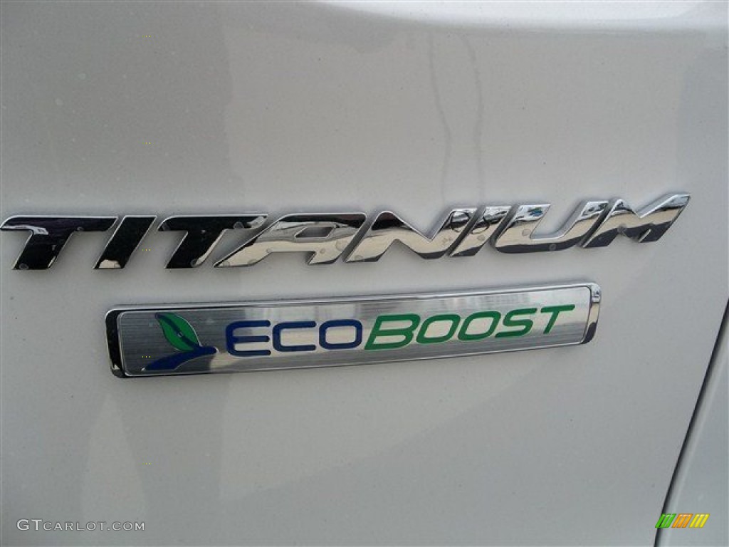 2013 Escape Titanium 2.0L EcoBoost - White Platinum Metallic Tri-Coat / Charcoal Black photo #7