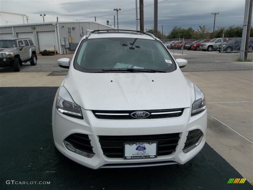 2013 Escape Titanium 2.0L EcoBoost - White Platinum Metallic Tri-Coat / Charcoal Black photo #15