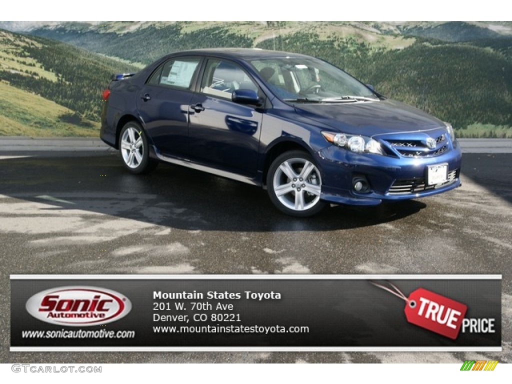 2013 Corolla S - Nautical Blue Metallic / Dark Charcoal photo #1