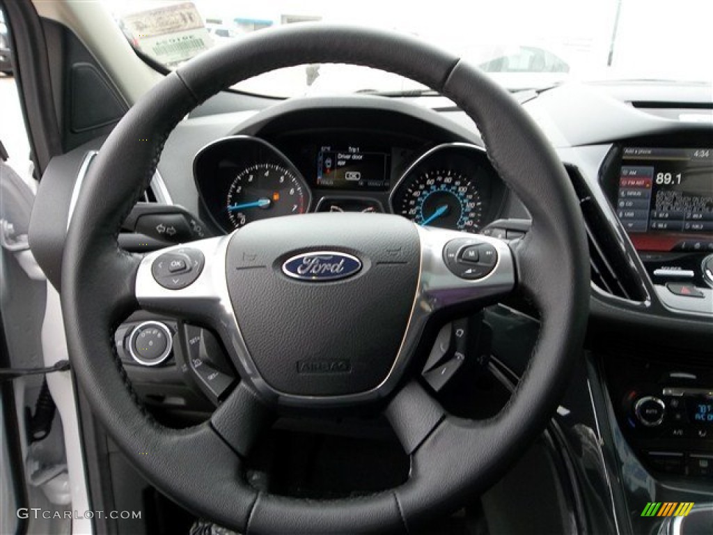 2013 Escape Titanium 2.0L EcoBoost - White Platinum Metallic Tri-Coat / Charcoal Black photo #44