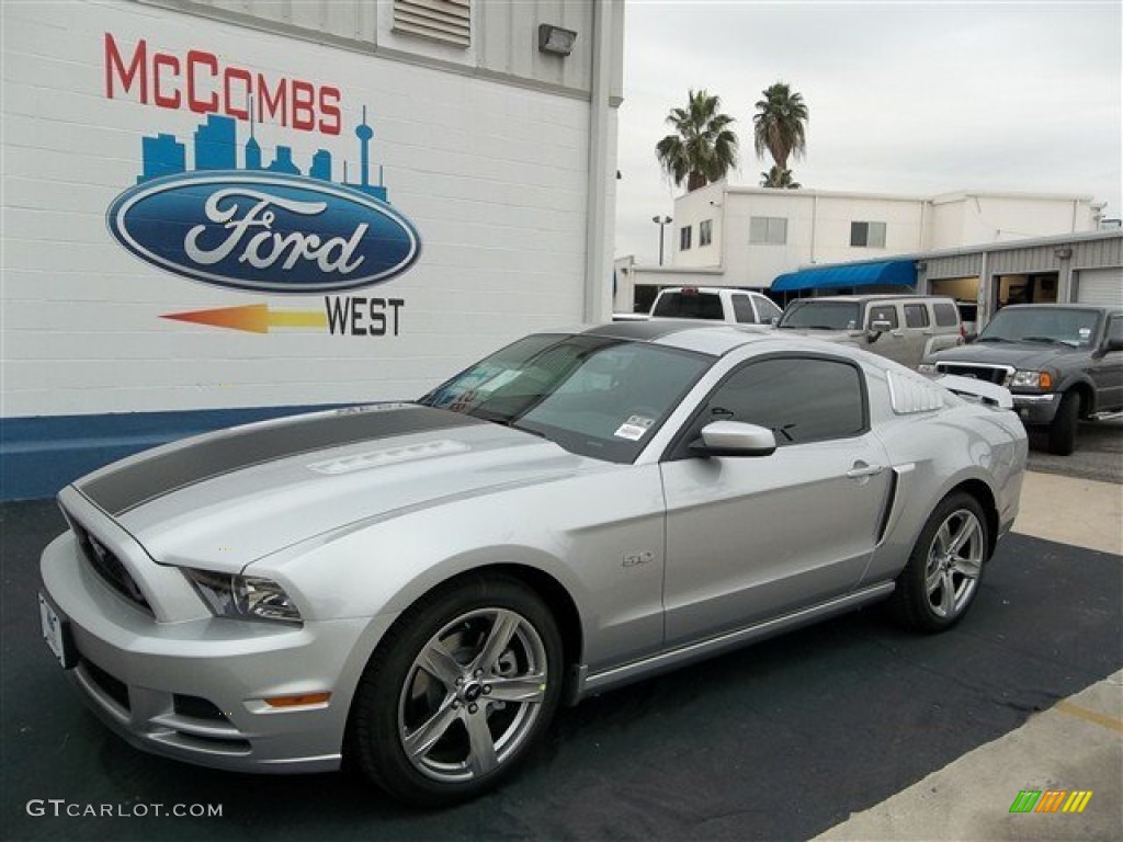2013 Mustang GT Premium Coupe - Ingot Silver Metallic / Charcoal Black photo #1