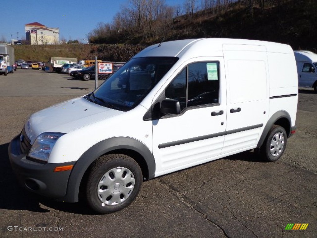 Frozen White 2013 Ford Transit Connect XL Van Exterior Photo #73688187