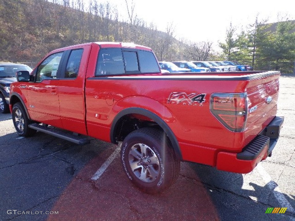 2013 F150 FX4 SuperCab 4x4 - Race Red / Black photo #4