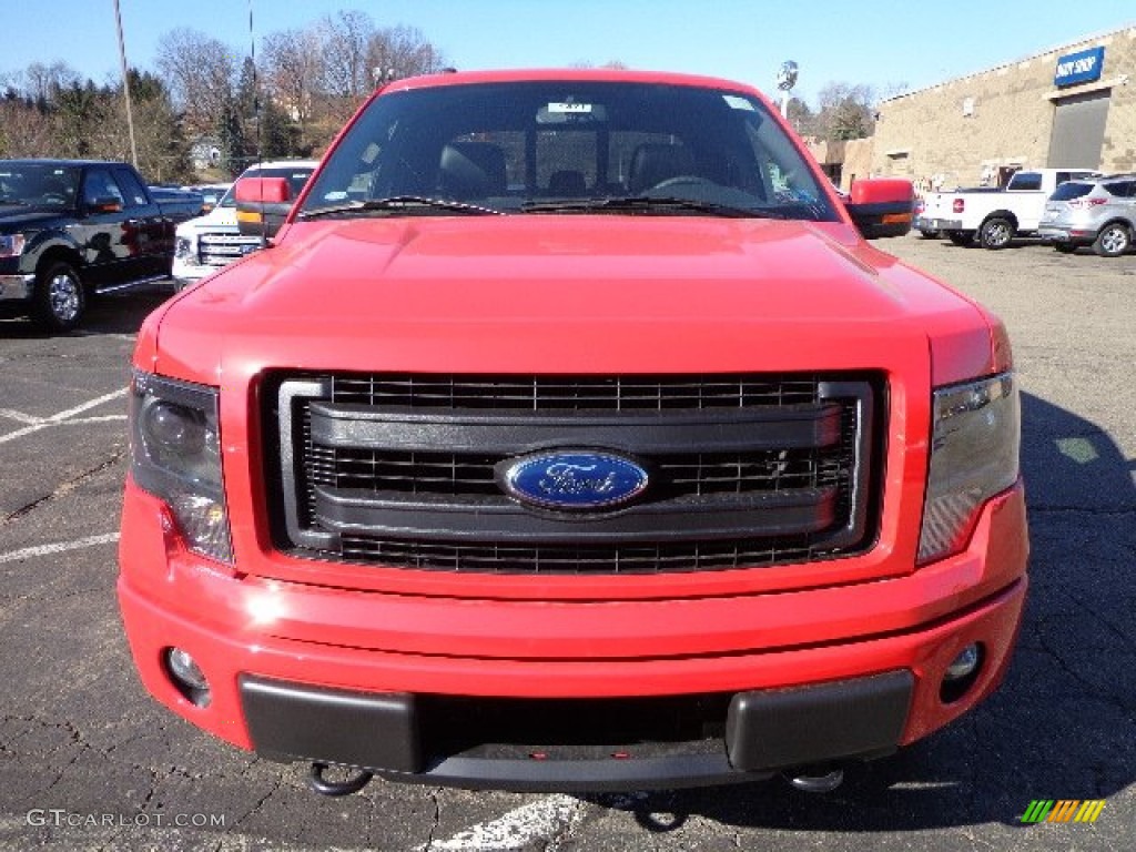 2013 F150 FX4 SuperCab 4x4 - Race Red / Black photo #6