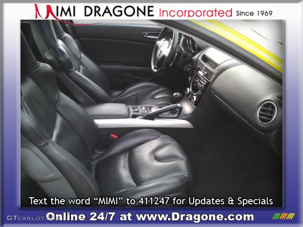 2004 RX-8 Sport - Lightning Yellow / Black photo #8
