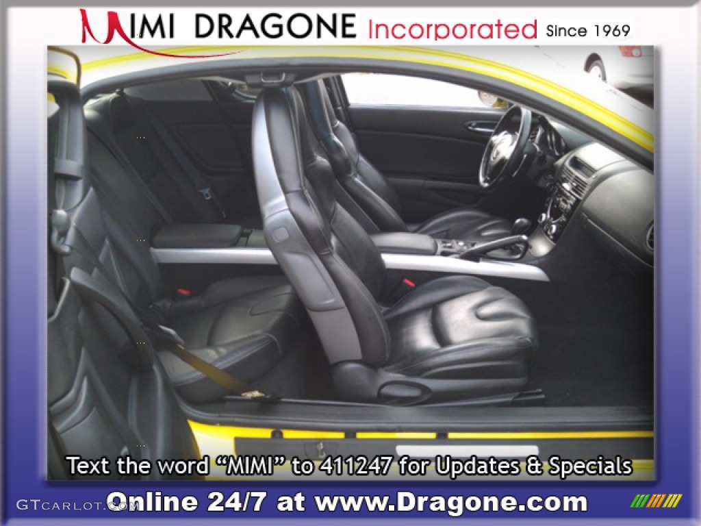 2004 RX-8 Sport - Lightning Yellow / Black photo #9