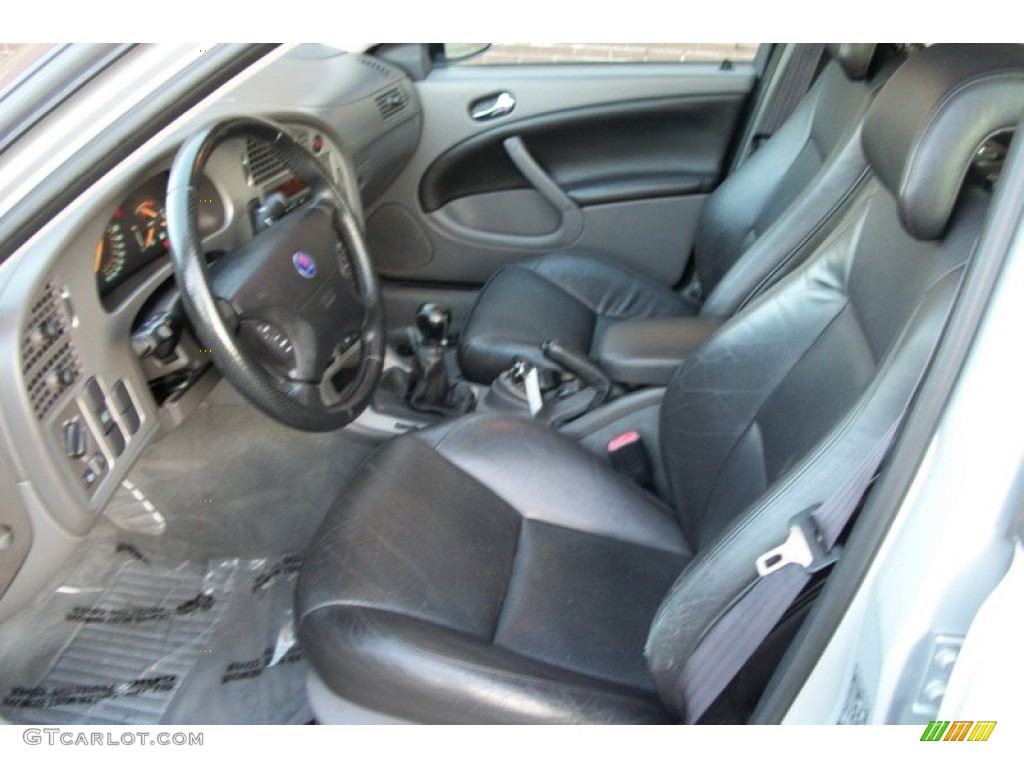 Charcoal Gray Interior 2003 Saab 9-5 Aero Sedan Photo #73690855