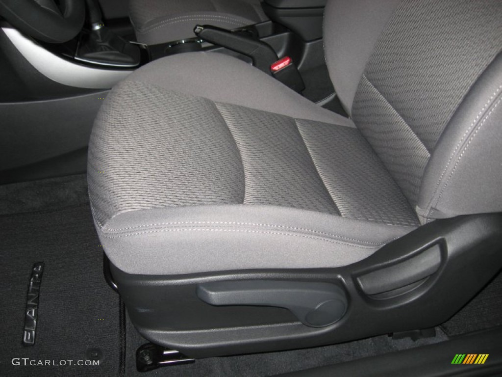 2013 Elantra Coupe GS - Monaco White / Gray photo #14