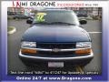2001 Indigo Blue Metallic Chevrolet Blazer LS 4x4  photo #2