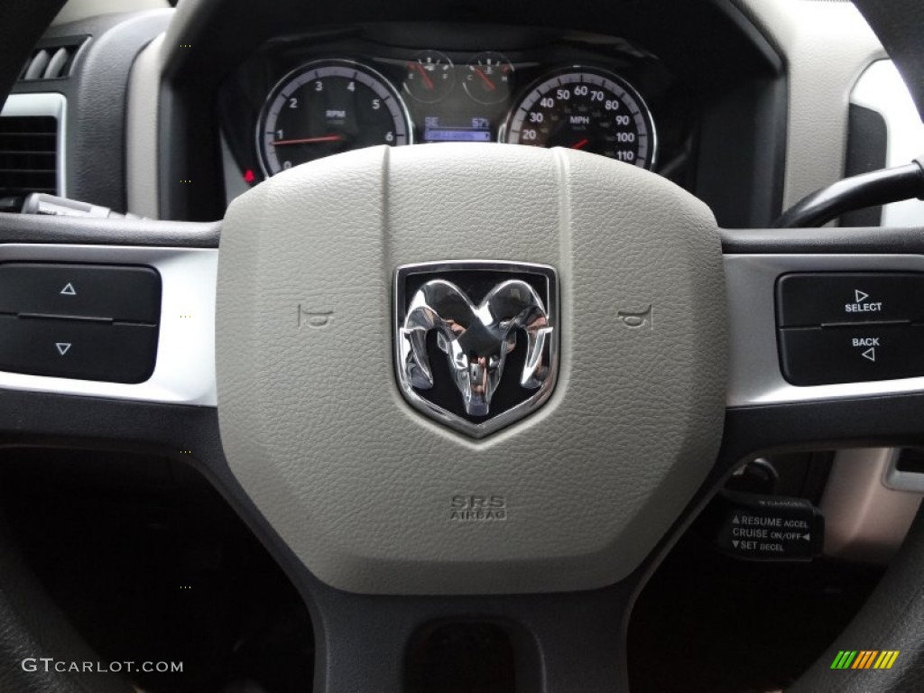 2011 Ram 1500 SLT Quad Cab - Brilliant Black Crystal Pearl / Dark Slate Gray/Medium Graystone photo #22