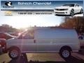 2013 Sheer Silver Metallic Chevrolet Express 1500 Cargo Van  photo #1