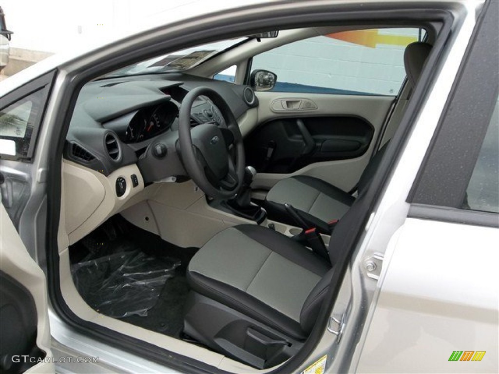2013 Fiesta S Sedan - Ingot Silver / Charcoal Black/Light Stone photo #17