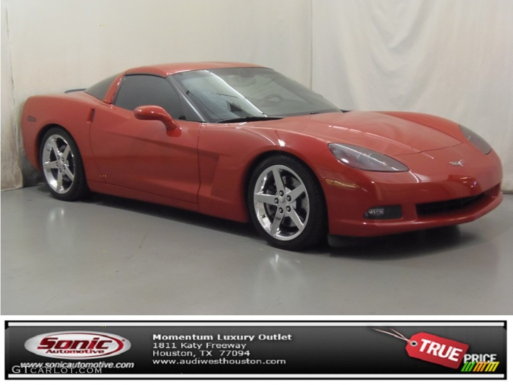 2005 Corvette Coupe - Victory Red / Ebony photo #1