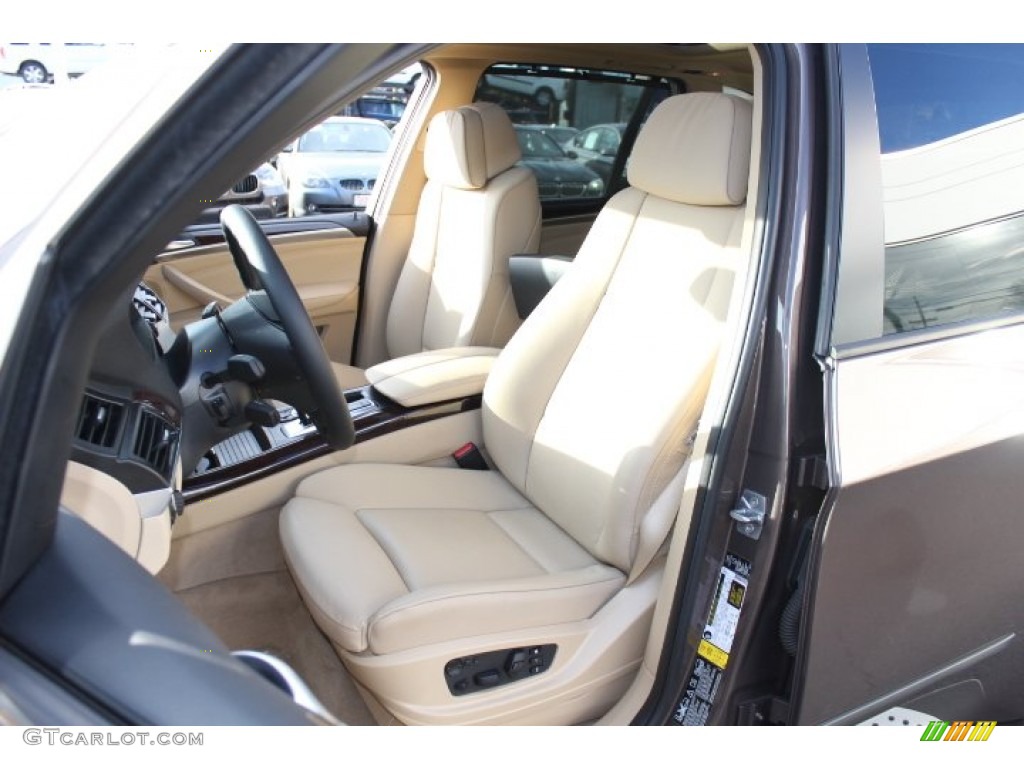 Sand Beige Interior 2012 BMW X5 xDrive35i Photo #73696500