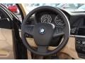 Sand Beige 2012 BMW X5 xDrive35i Steering Wheel