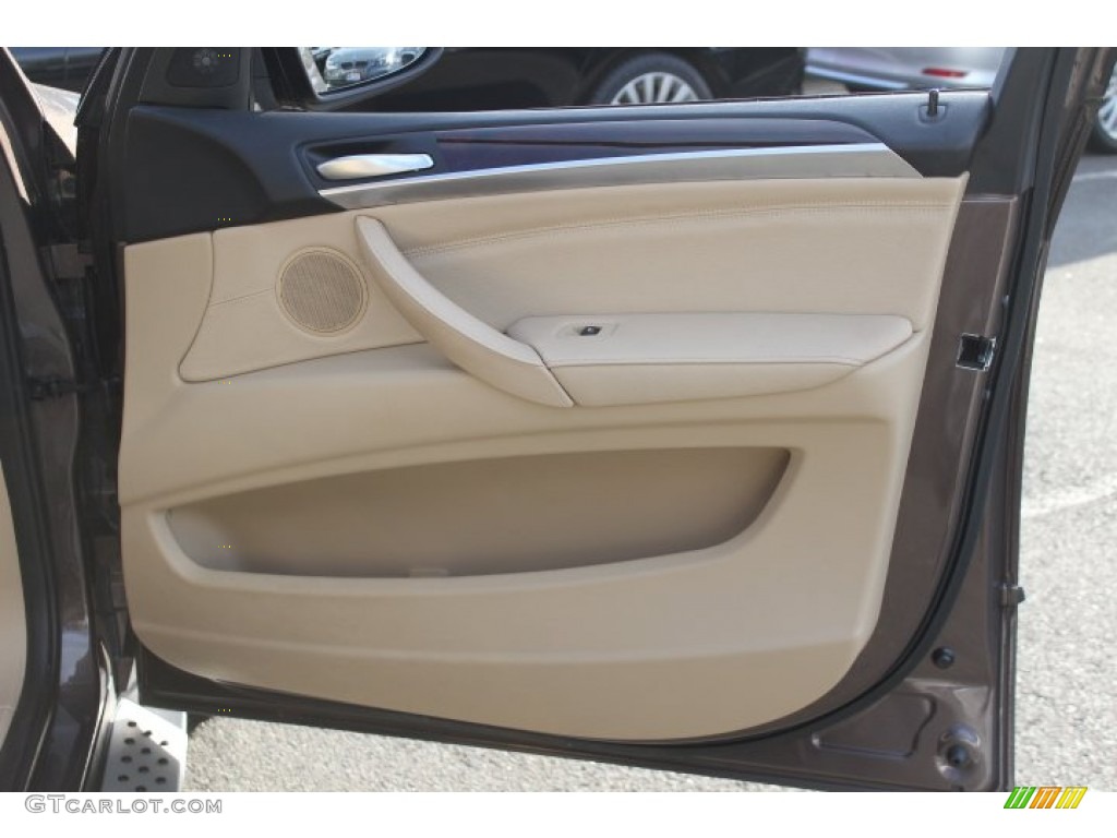 2012 BMW X5 xDrive35i Sand Beige Door Panel Photo #73696691