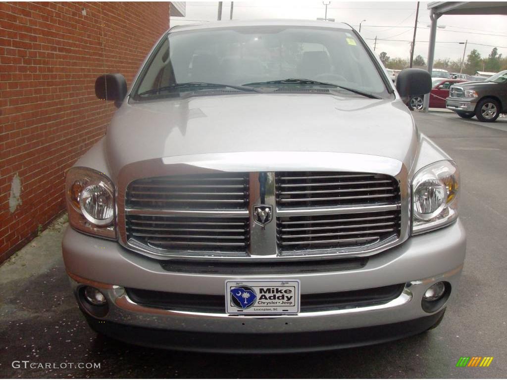 2008 Ram 1500 Big Horn Edition Quad Cab - Bright Silver Metallic / Medium Slate Gray photo #2