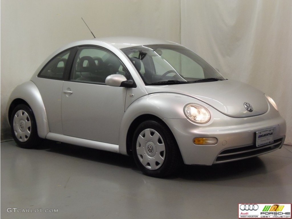 2001 New Beetle GL Coupe - Silver Arrow Metallic / Light Grey photo #2