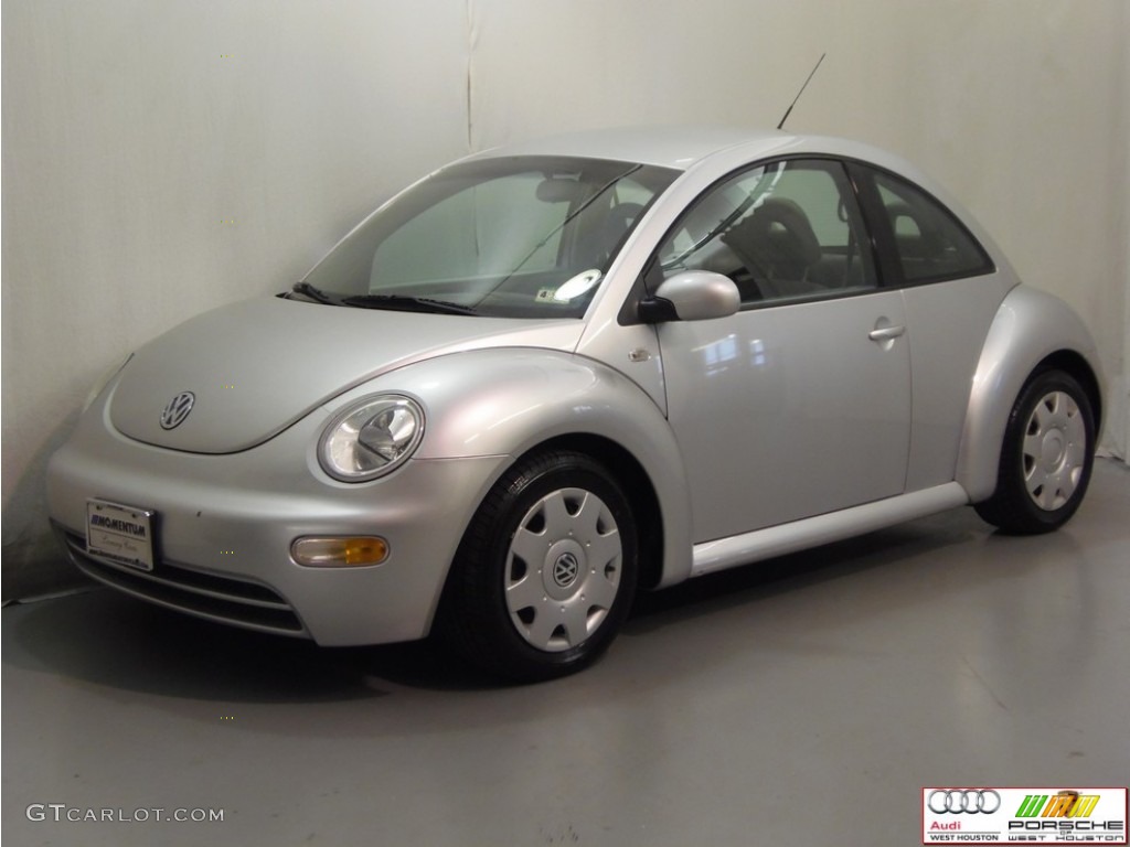 2001 New Beetle GL Coupe - Silver Arrow Metallic / Light Grey photo #3
