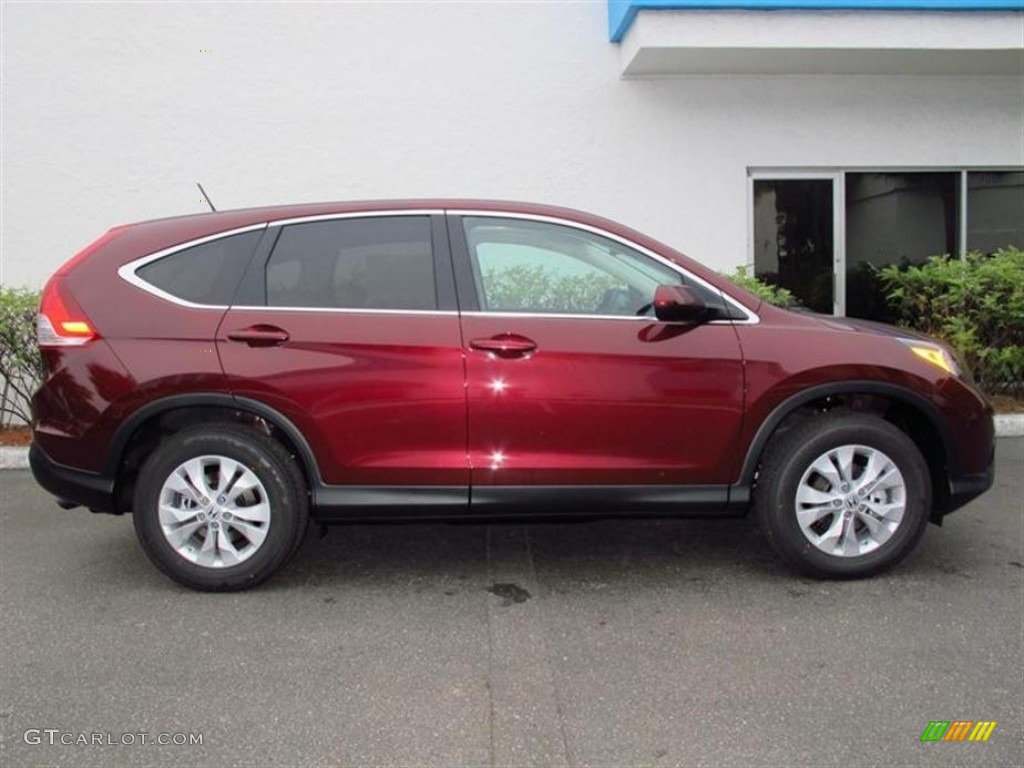 2013 CR-V EX AWD - Basque Red Pearl II / Gray photo #2