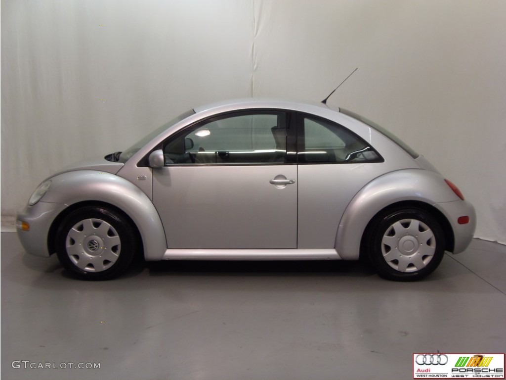 2001 New Beetle GL Coupe - Silver Arrow Metallic / Light Grey photo #4