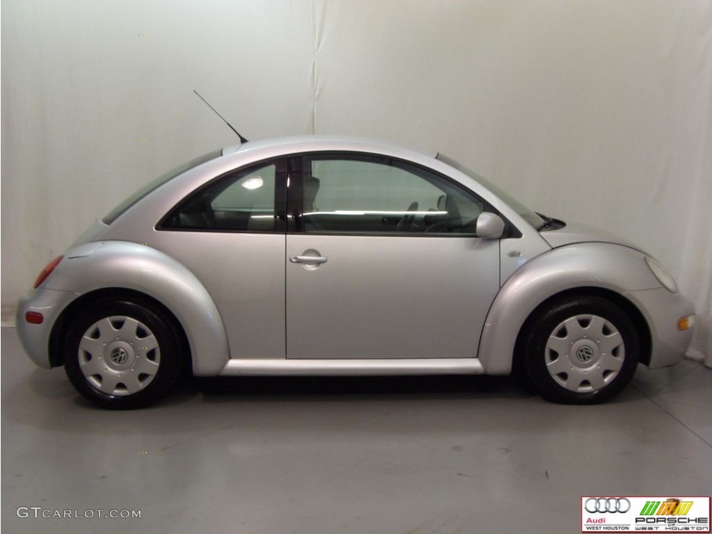 2001 New Beetle GL Coupe - Silver Arrow Metallic / Light Grey photo #5