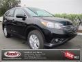 2013 Crystal Black Pearl Honda CR-V EX AWD  photo #1