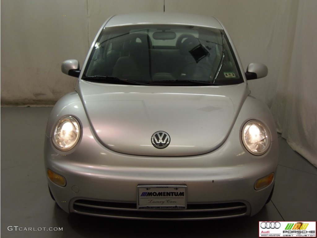 2001 New Beetle GL Coupe - Silver Arrow Metallic / Light Grey photo #16
