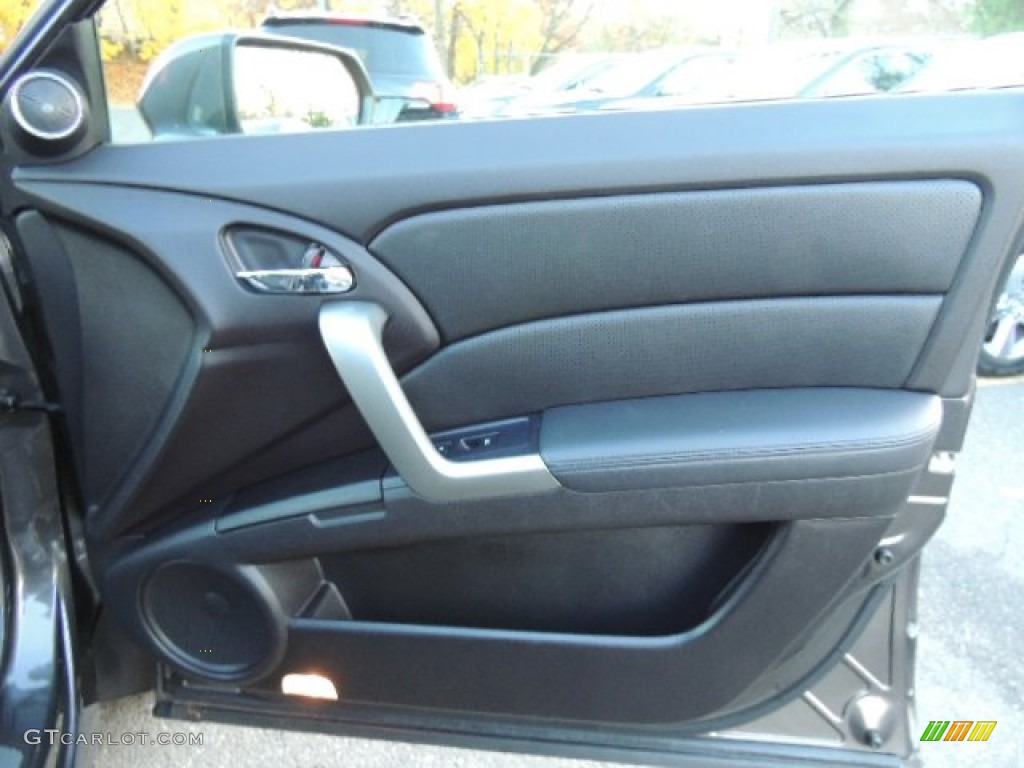 2010 Acura RDX SH-AWD Ebony Door Panel Photo #73697276