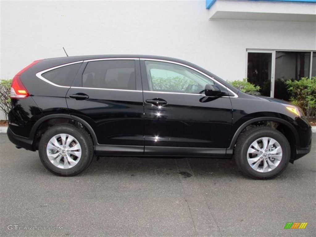 2013 CR-V EX AWD - Crystal Black Pearl / Black photo #2