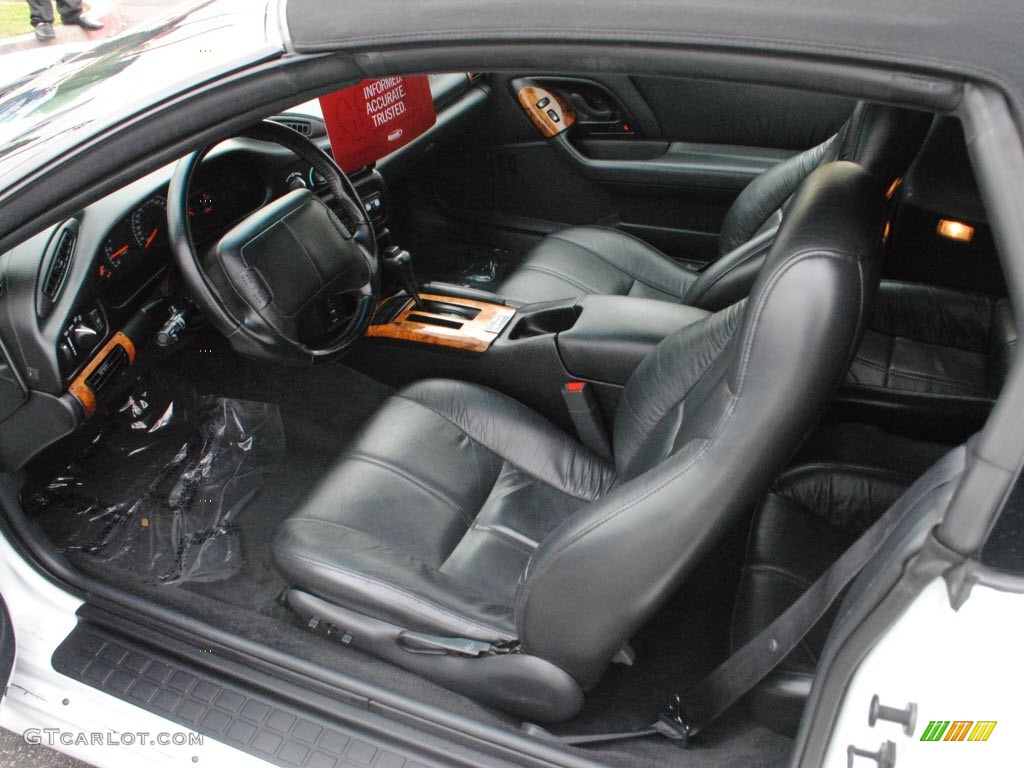 Black Interior 1996 Chevrolet Camaro Z28 SS Convertible Photo #73697667