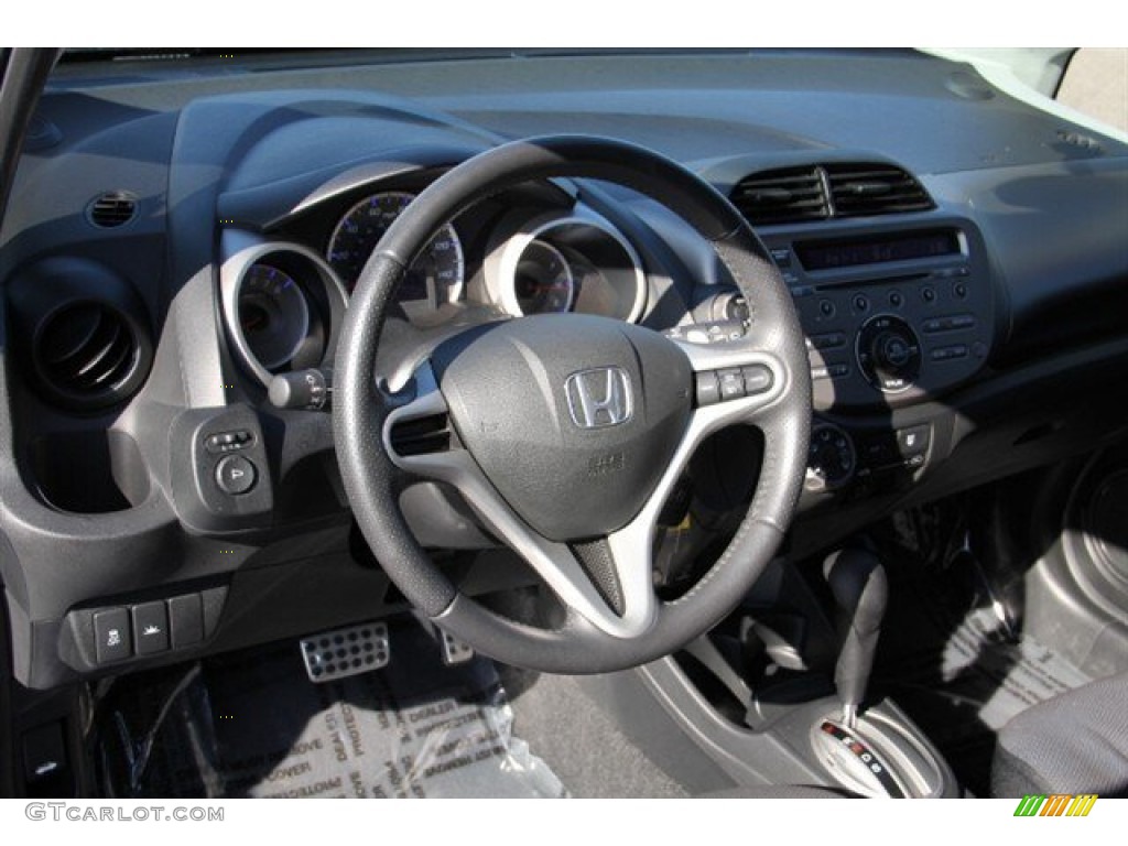 2011 Honda Fit Sport Sport Black Steering Wheel Photo #73698192
