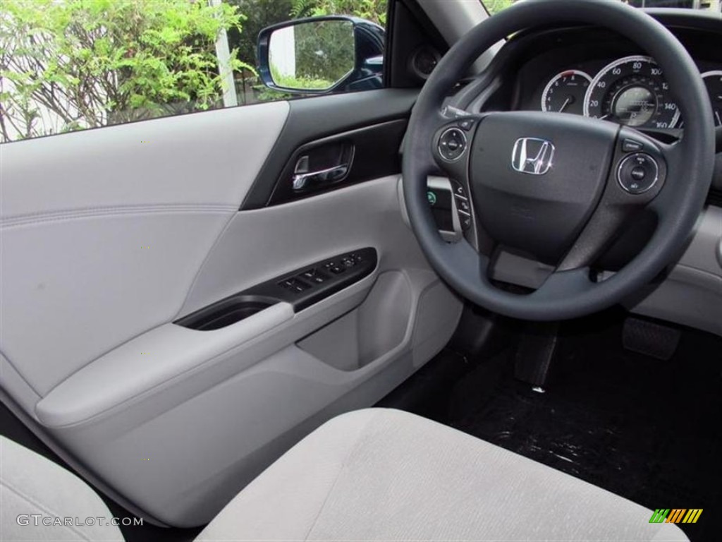 2013 Accord EX Sedan - Obsidian Blue Pearl / Gray photo #5