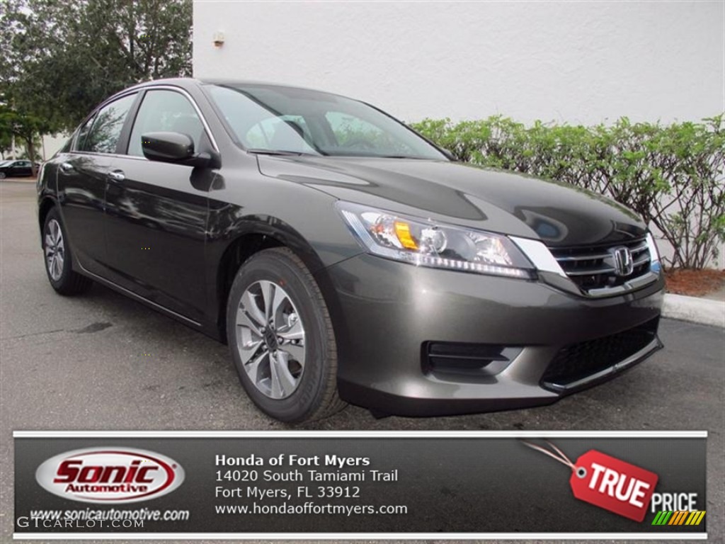 2013 Accord LX Sedan - Hematite Metallic / Black photo #1