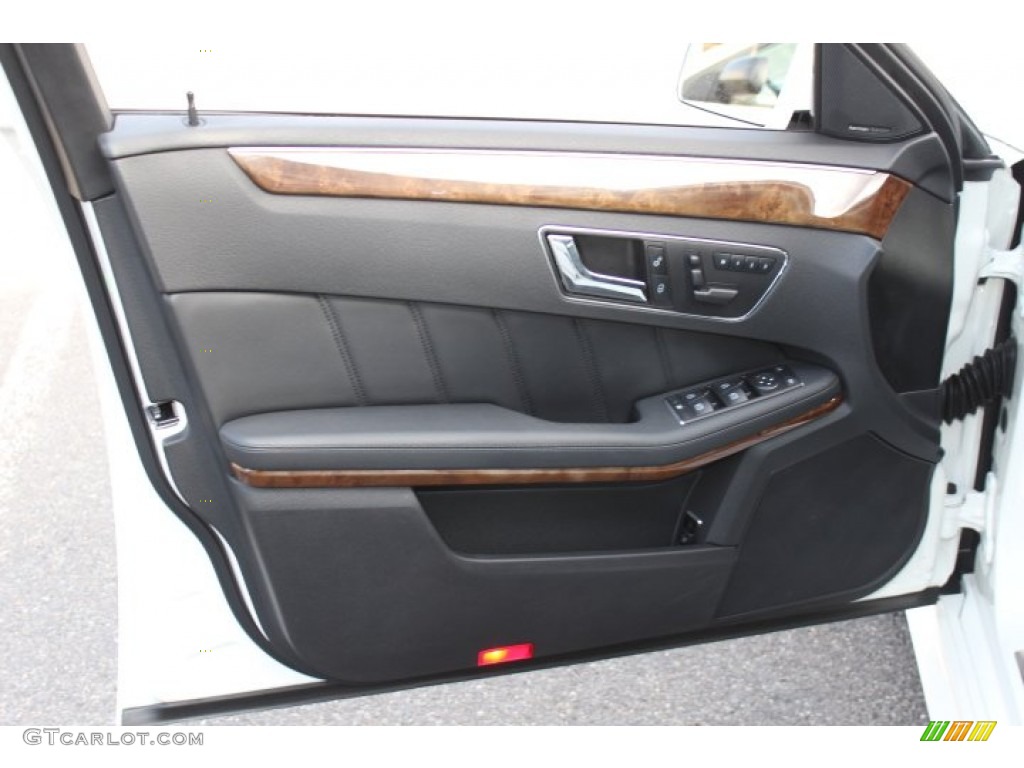 2011 Mercedes-Benz E 350 4Matic Sedan Black Door Panel Photo #73699496