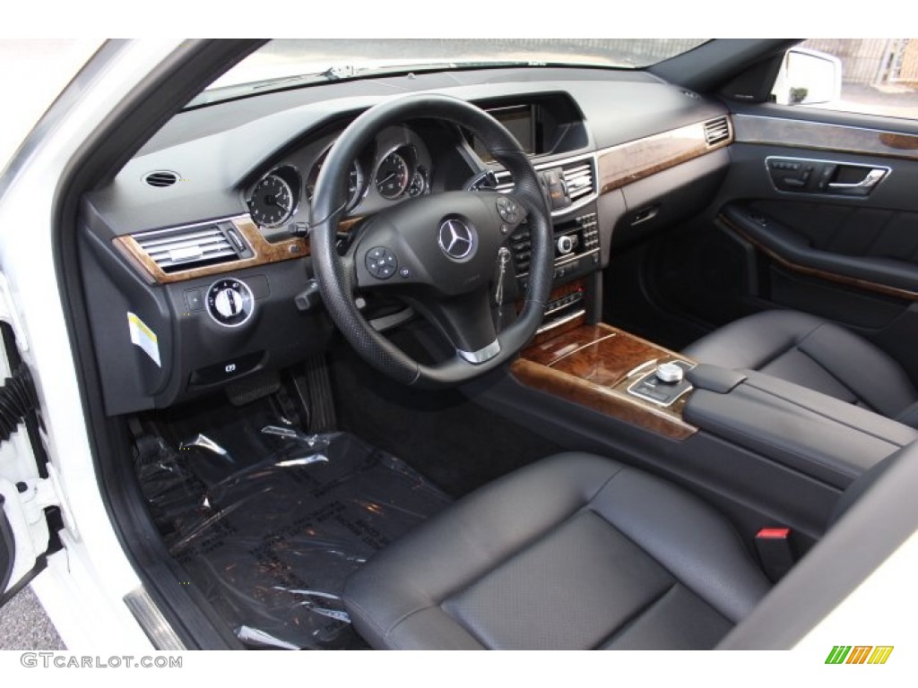 Black Interior 2011 Mercedes-Benz E 350 4Matic Sedan Photo #73699509
