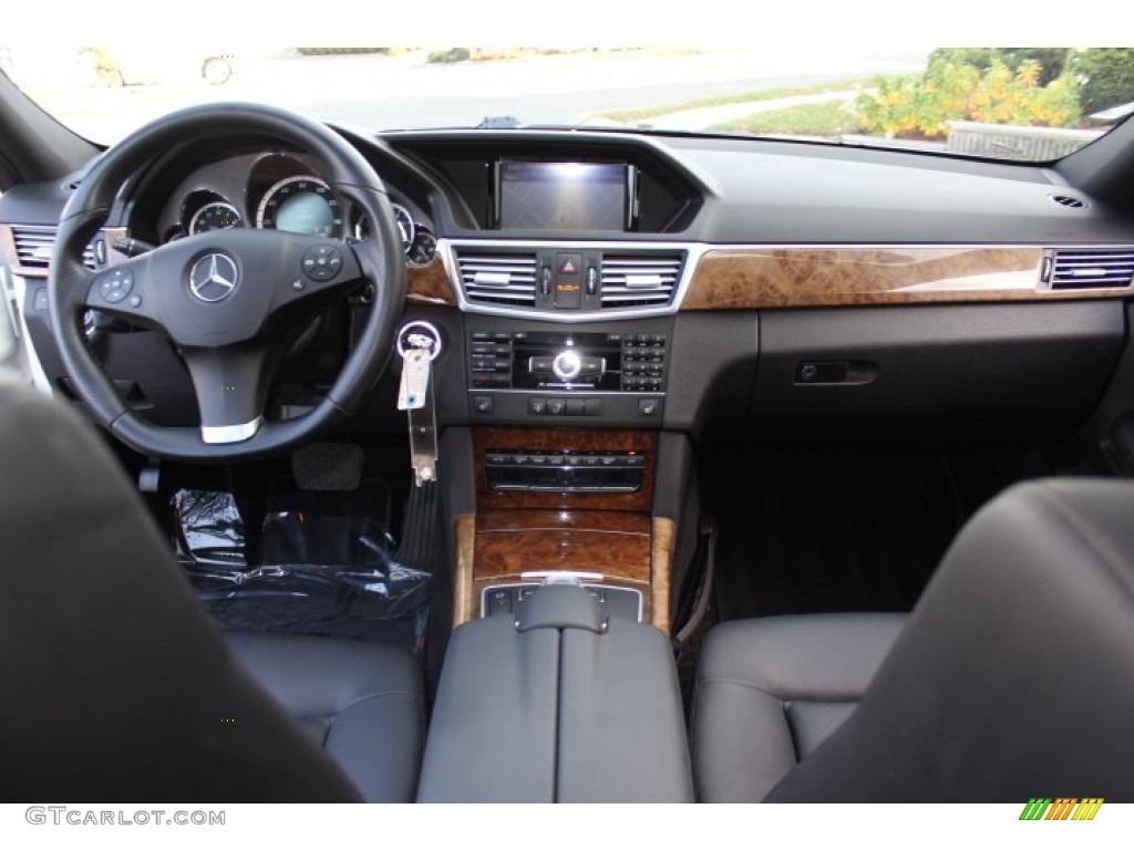 2011 Mercedes-Benz E 350 4Matic Sedan Black Dashboard Photo #73699545