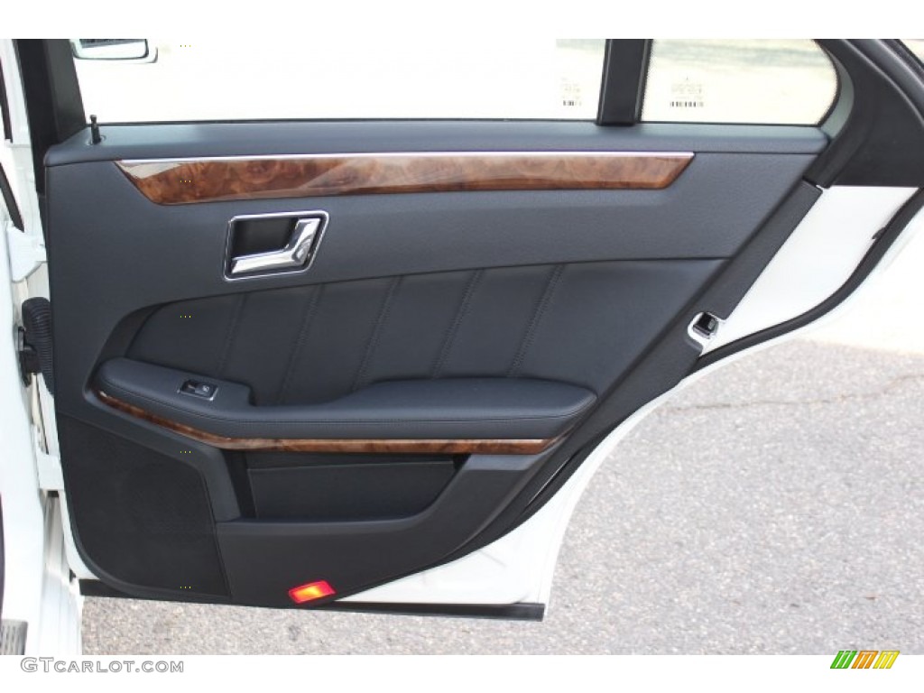 2011 Mercedes-Benz E 350 4Matic Sedan Black Door Panel Photo #73699687