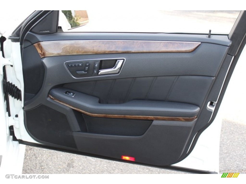 2011 Mercedes-Benz E 350 4Matic Sedan Black Door Panel Photo #73699719