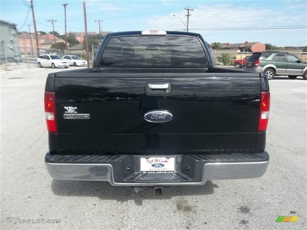 2006 F150 Lariat SuperCrew - Black / Black photo #4