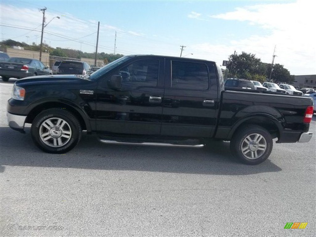 2006 F150 Lariat SuperCrew - Black / Black photo #6