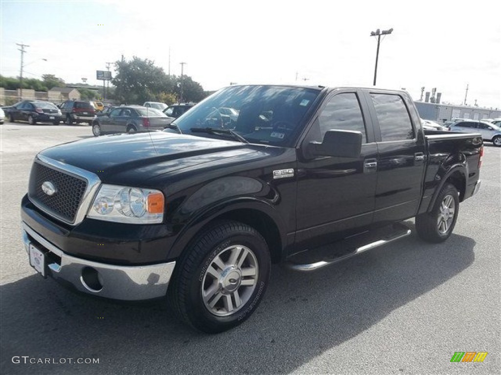2006 F150 Lariat SuperCrew - Black / Black photo #7