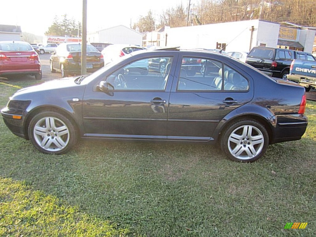 2002 Jetta GLX  VR6 Sedan - Galactic Blue Pearl / Black photo #3