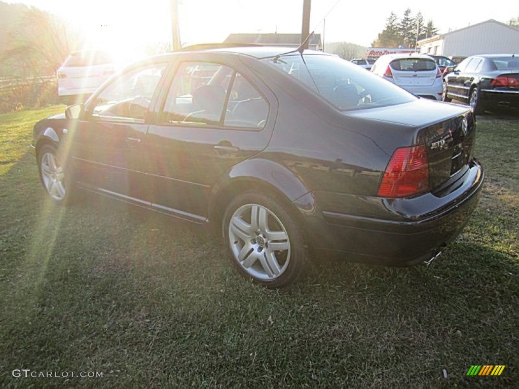 2002 Jetta GLX  VR6 Sedan - Galactic Blue Pearl / Black photo #4