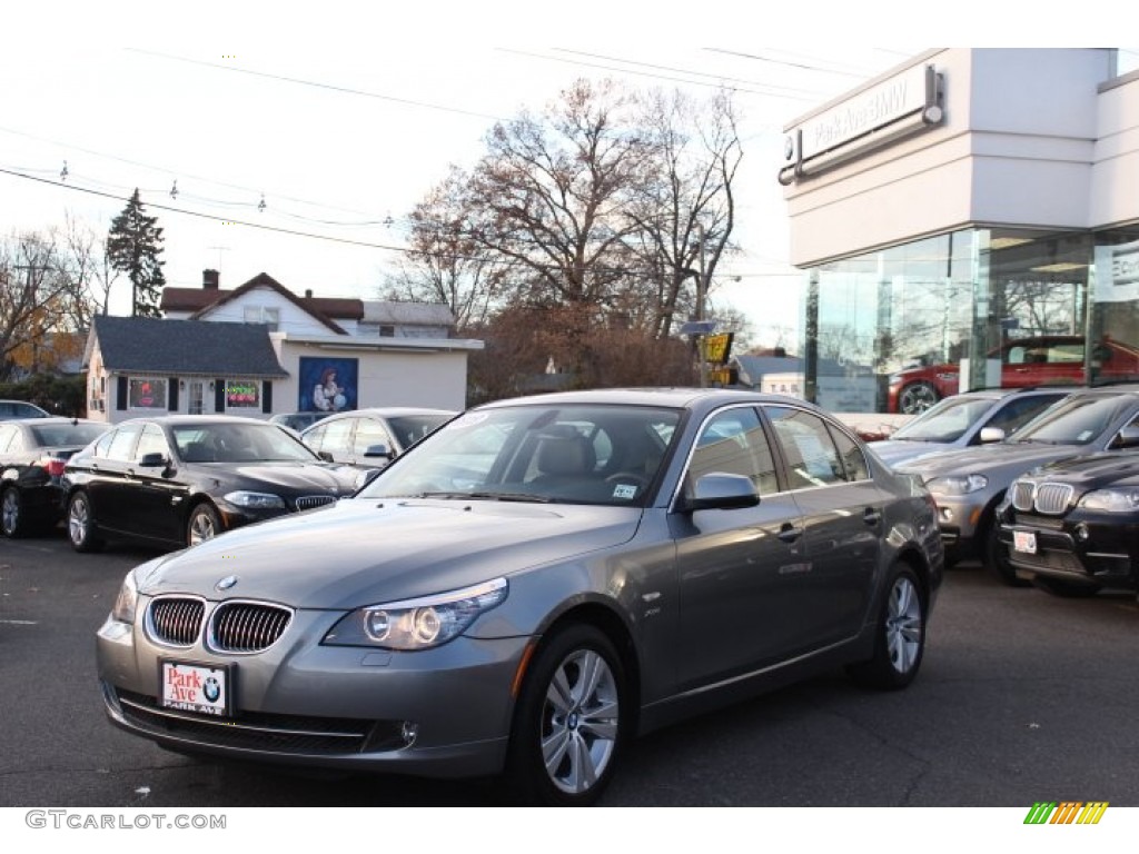 2010 5 Series 528i xDrive Sedan - Space Grey Metallic / Black photo #1