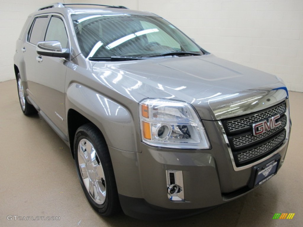 2010 Terrain SLT AWD - Mocha Steel Metallic / Brownstone photo #1