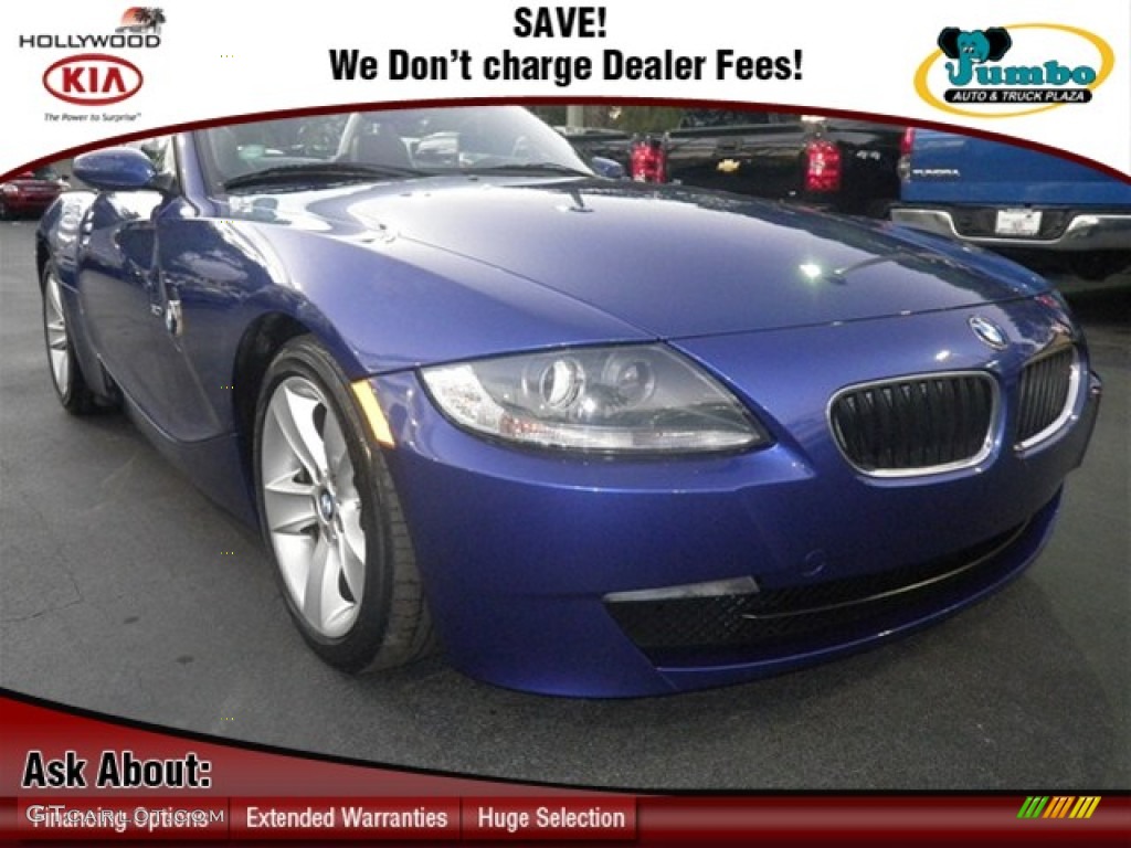 2007 Z4 3.0i Roadster - Montego Blue Metallic / Black photo #1