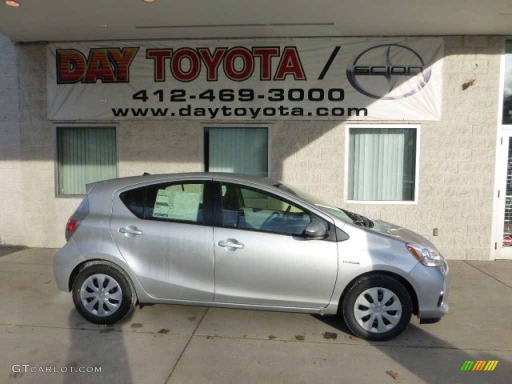2012 Prius c Hybrid Two - Classic Silver Metallic / Light Blue Gray/Black photo #1